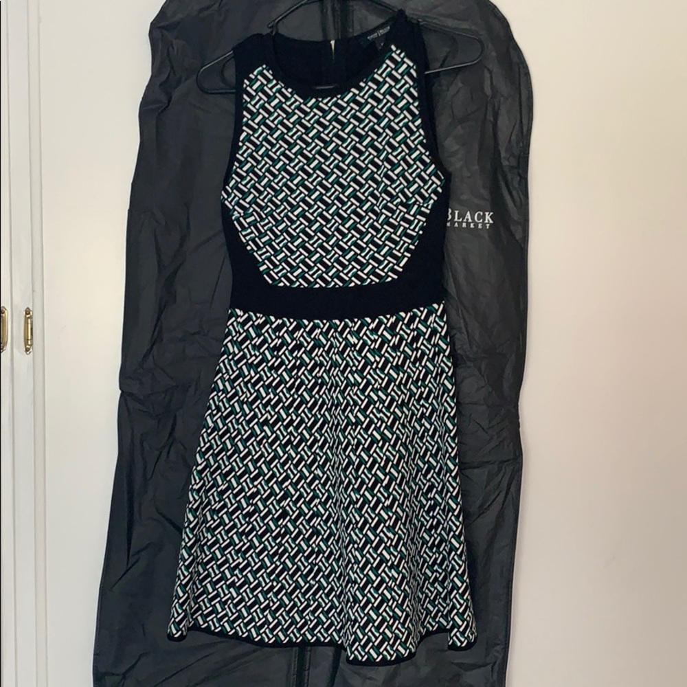 White House black market sweater skater dress